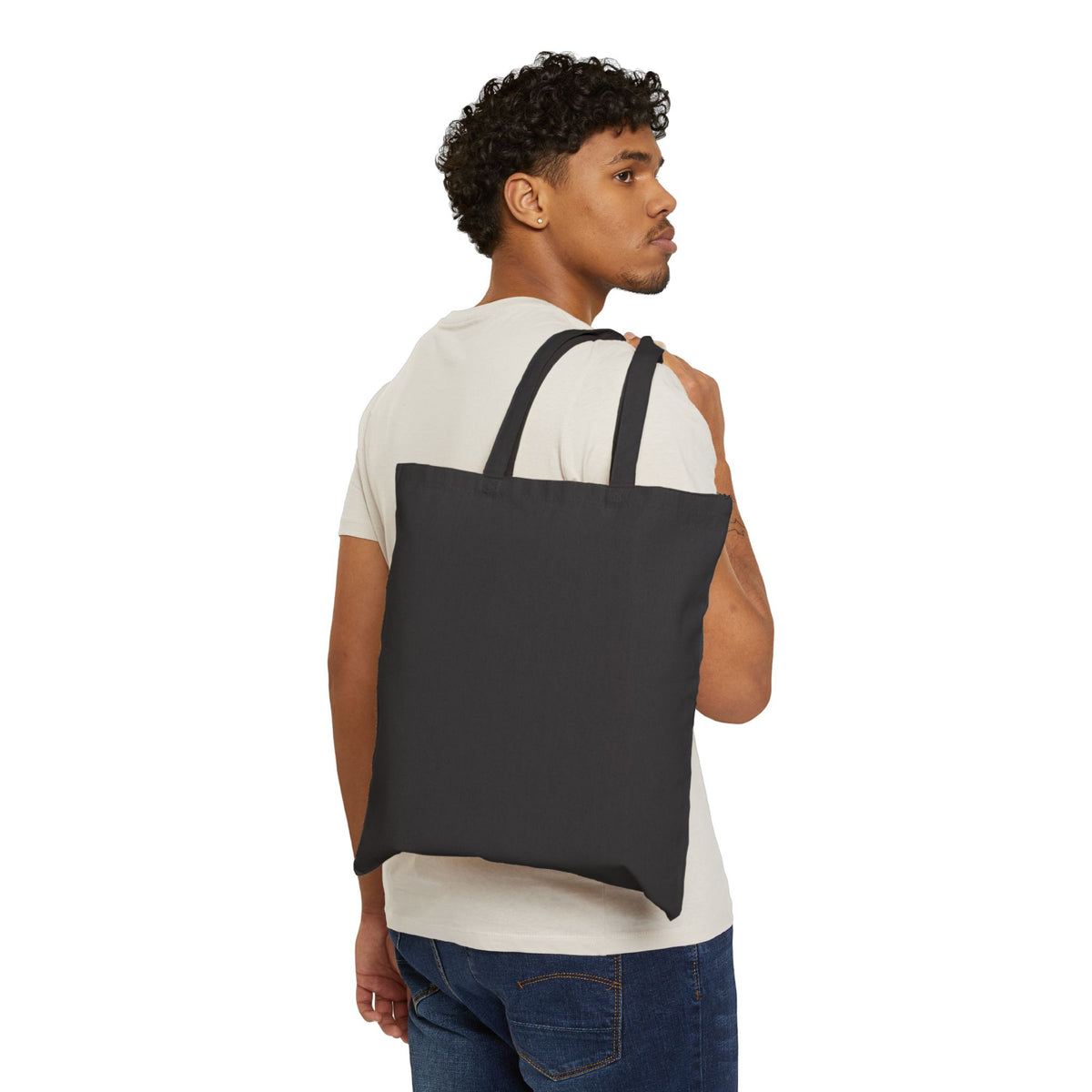 Cozy Cove Canvas Tote Bag - Minimal Cottage Logo Eco Shopper